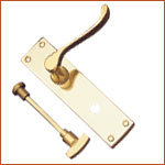 Victorian Lever Lock Scroll Bathroom (H-1253)