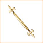 Victorian Pull Handle Fleur-de-lyes (H-1281)