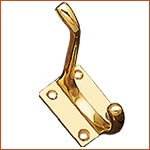 Brass Hat & Coat Hook (H-1330)