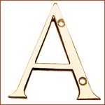 Brass Letters ‘A’ (H-1395)