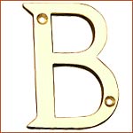 Brass Letters ‘B’ (H-1396)