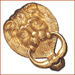 Brass Lion Head Knocker (H-1412)