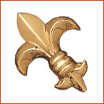 Brass Curtain Holdback (H-1519)