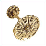 Brass Curtain Holdback (H-1577)