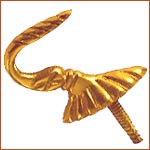 Brass Curtain Hook (H-1709)