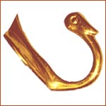 Brass Curtain Hook (H-1717)