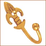 Brass Curtain Hook Ball End (H-1785)