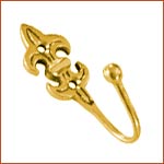 Brass Curtain Hook Ball End (H-1786)