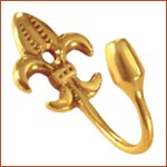 Brass Curtain Hook Ball End (H-1787)