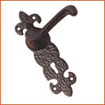 Antique Lever Lock Fleur-de-Lyes